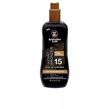 SUNSCREEN SPF15 spray gel with instant bronzer
