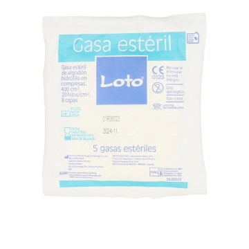 LOTO gasa suave hidrófila 100% algodón 90 uds