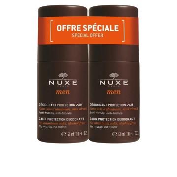 NUXE MEN DÉODORANT PROTECTION 24H ROLL-ON lote 2 pz