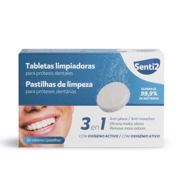 TABLETAS LIMPIADORAS prótesis dentales 30 u