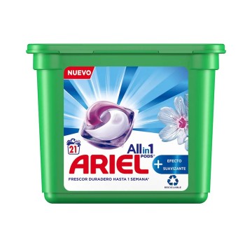 ARIEL PODS SUAVIZANTE 3en1 detergente 21 cápsulas