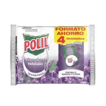 POLIL perfumador antipolillas lavanda x 4 u