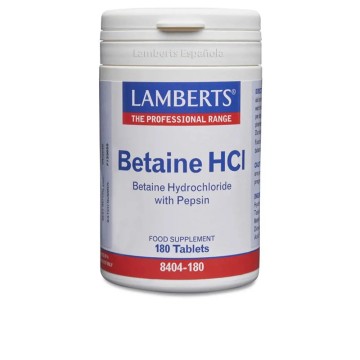 Betaína Hci 324 Mg y Pepsina 5 Mg 180 Cápsulas